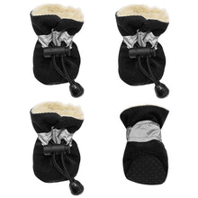Load image into Gallery viewer, 2 Pairs of Warm Furry Dog Booties
