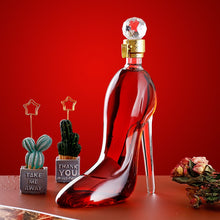 Load image into Gallery viewer, 350ml and 700ml High-heeled Shoe Models Red Wine Decanter Empty Bottle, Glass Bottle Thickened Whiskey Decanter
