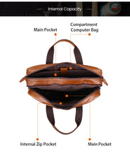 Load image into Gallery viewer, Leather Messenger Shoulder Bag

