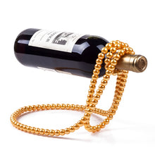 Load image into Gallery viewer, Classic Faux Pearl Necklace Wine Rack
