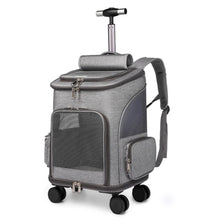 Load image into Gallery viewer, Pet Carrier With Wheels and Straps
